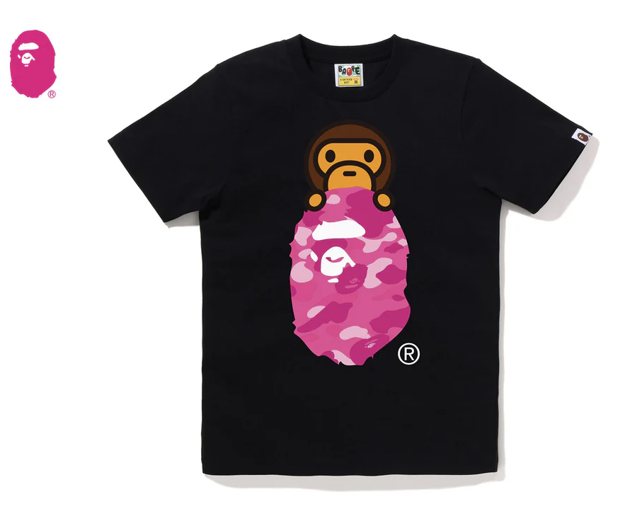 【BAPE女生】0606發售 COLOR CAMO MILO ON APE HEAD TEE