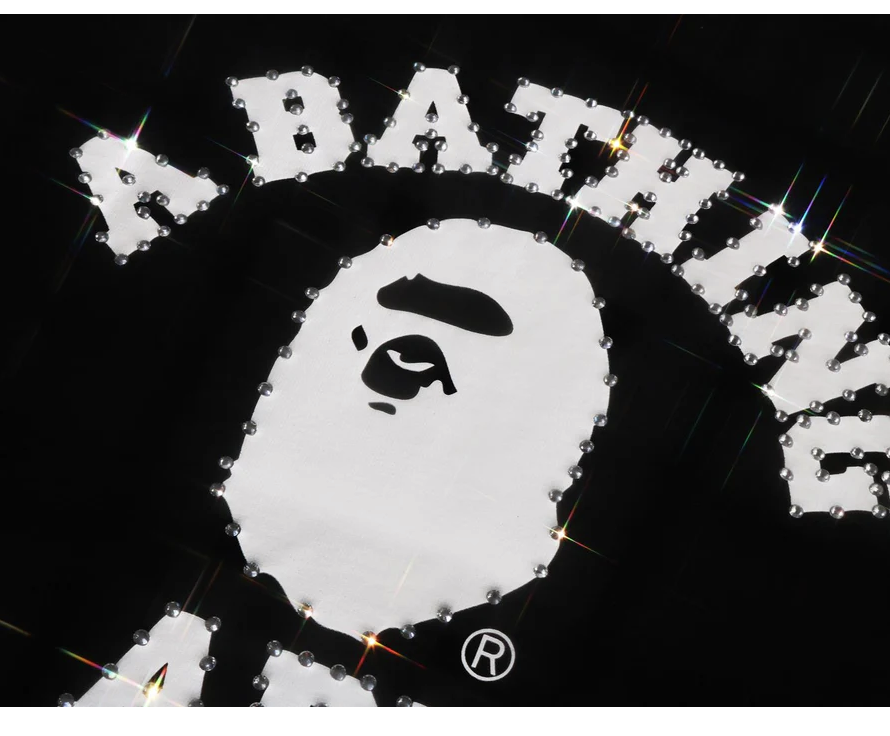 【BAPE女生】0606發售 CRYSTAL STONE COLLEGE TEE