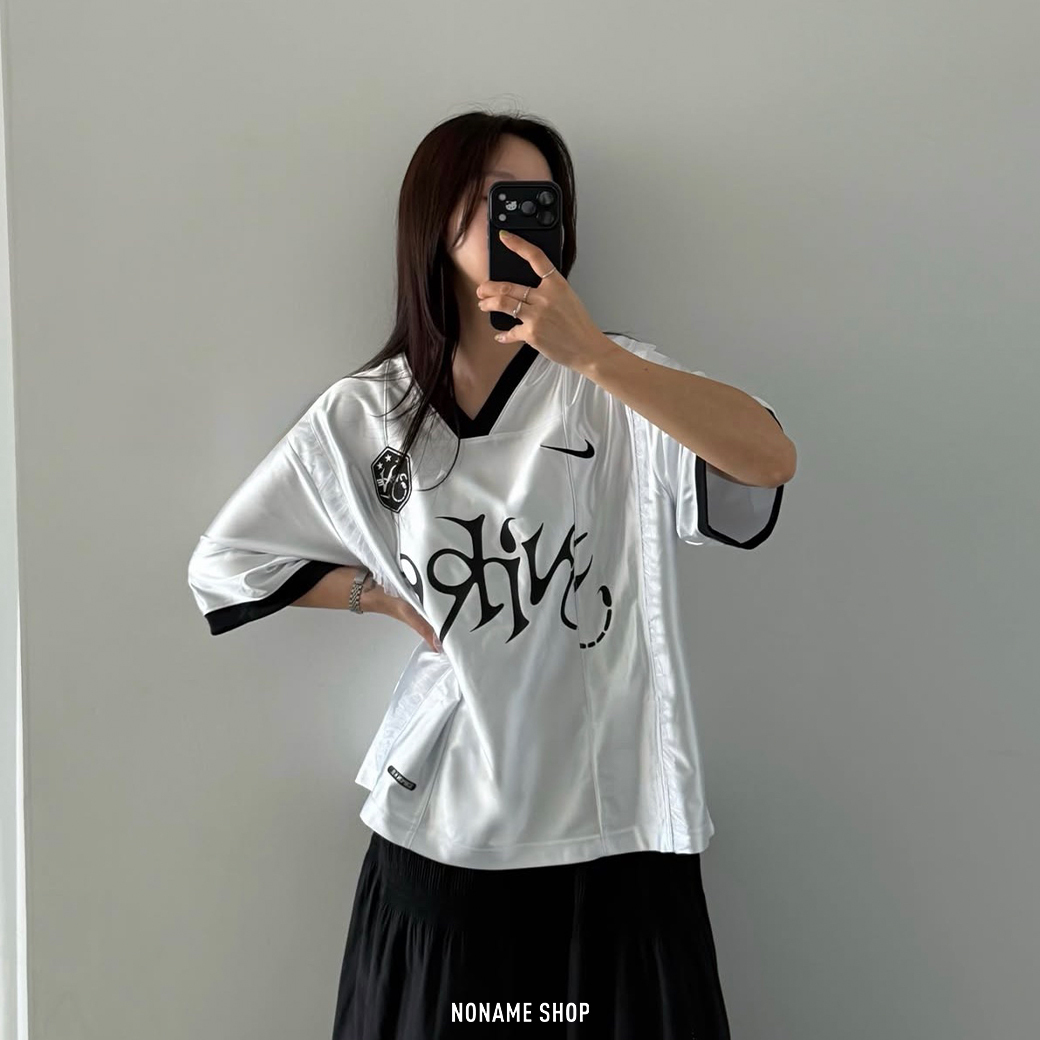 NIKE SPORTSWEAR 滾邊 蕾絲 寬鬆 短袖 兩色 (女款)