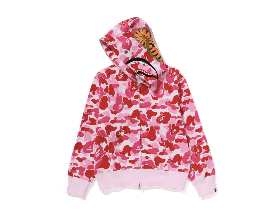 【BAPE女生】0606發售  ABC CAMO SHARK FULL ZIP HOODIE