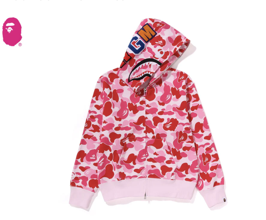 【BAPE女生】0606發售  ABC CAMO SHARK FULL ZIP HOODIE