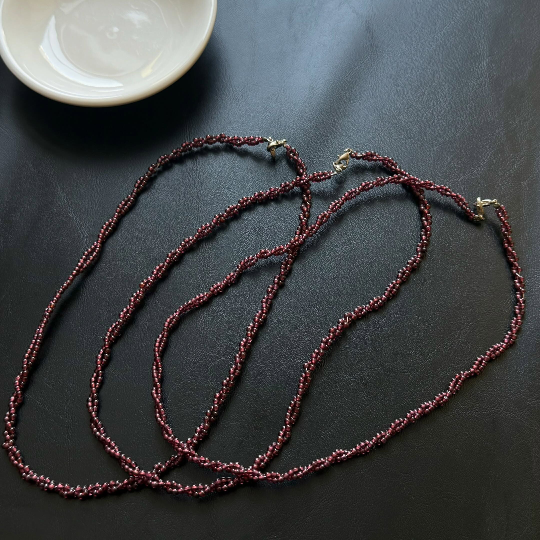 [原石] 紫牙烏石榴石 項鏈
