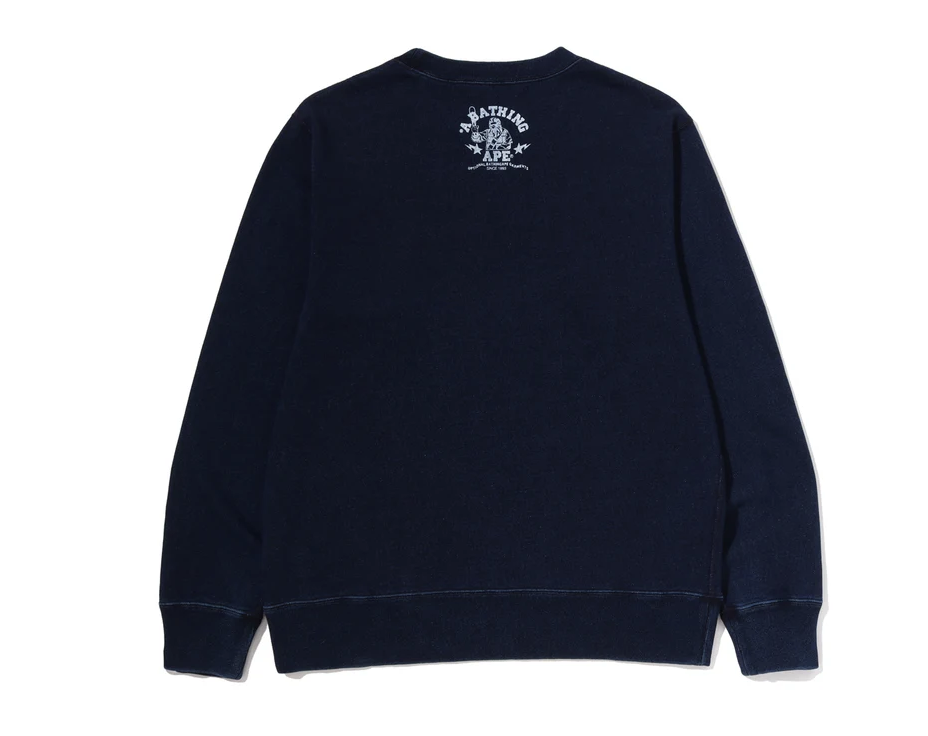 【BAPE男生】0606發售COLLEGE INDIGO CREWNECK SWEATSHIRTS