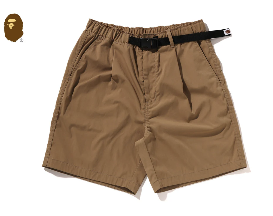 【BAPE男生】0606發售 寬版BELT 1 PLEAT ELASTICATED RELAXED FIT SHORTS