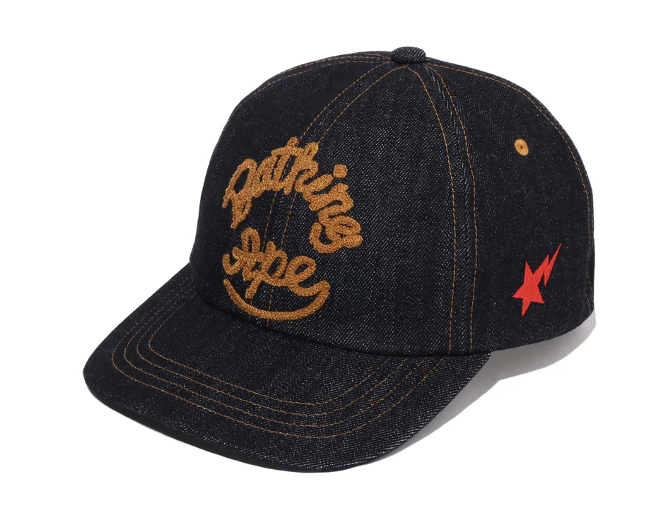【BAPE配件】0606發售LOGO WASHED DENIM CAP