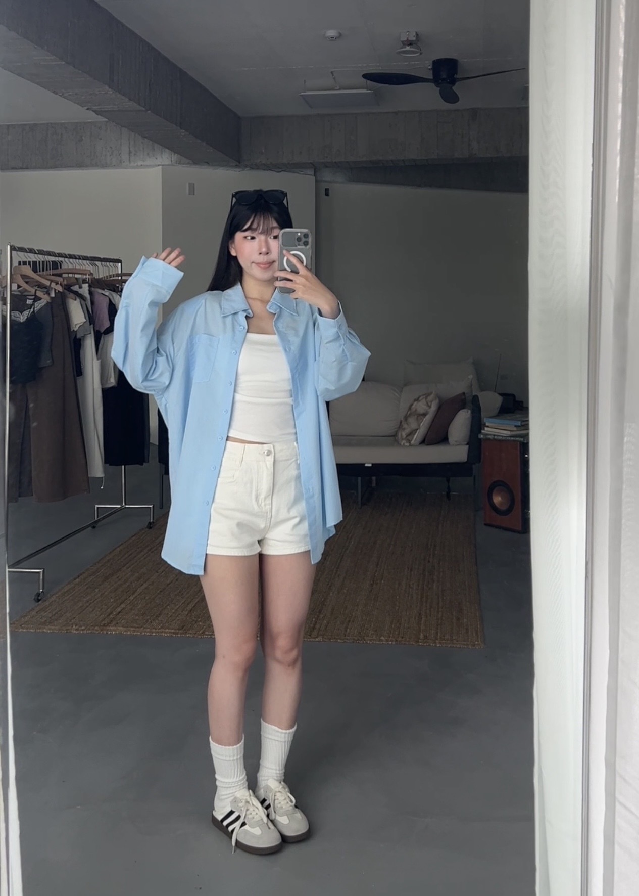 夏天的風🕊️後蕾絲造型襯衫
