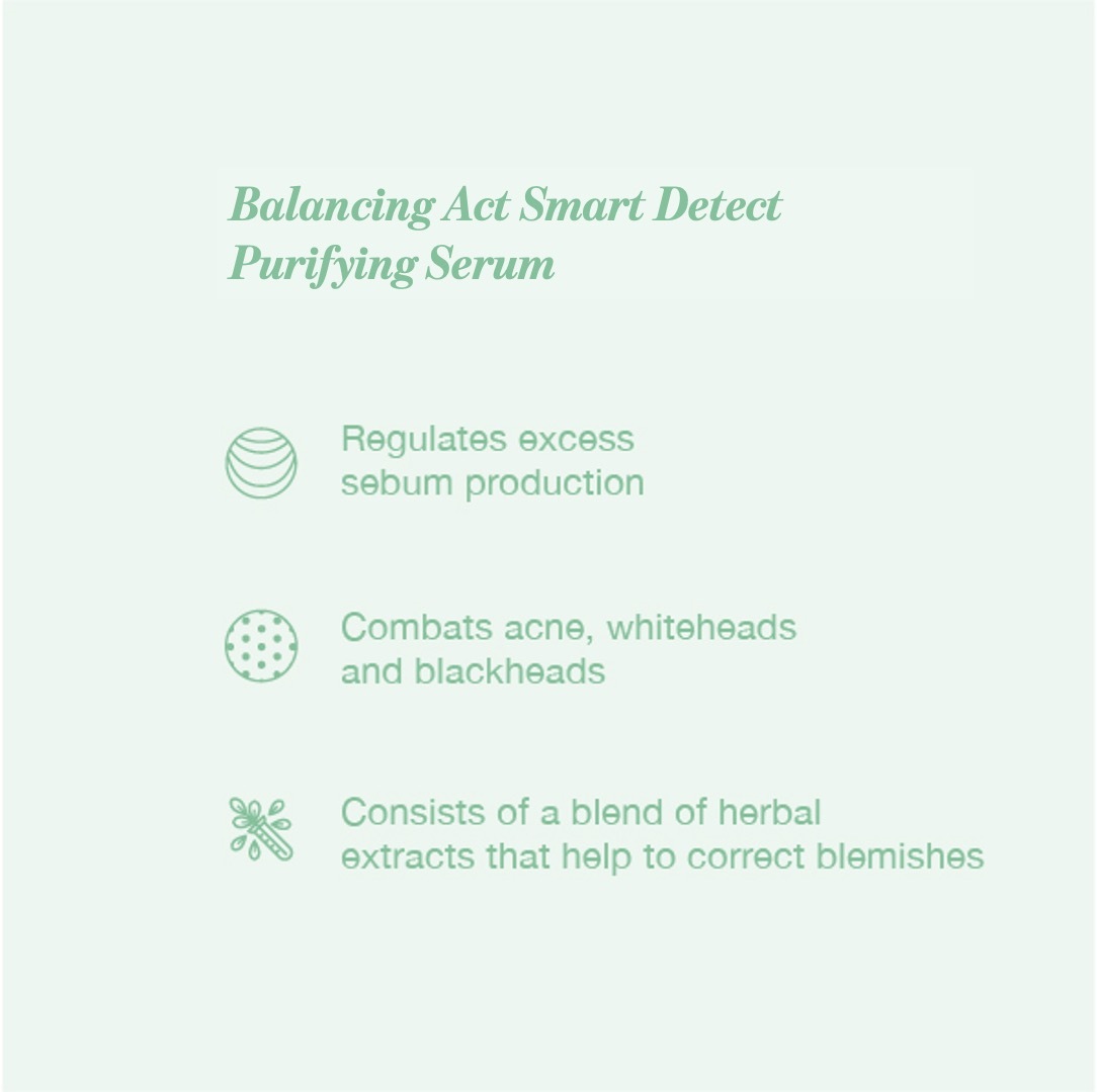 nomel 10% B3 Oil Balancing Serum – Balancing Act Smart Detect Purifying Serum sebum regulation, anti-blemish, pore-minimizing and acne mark-fading benefits
