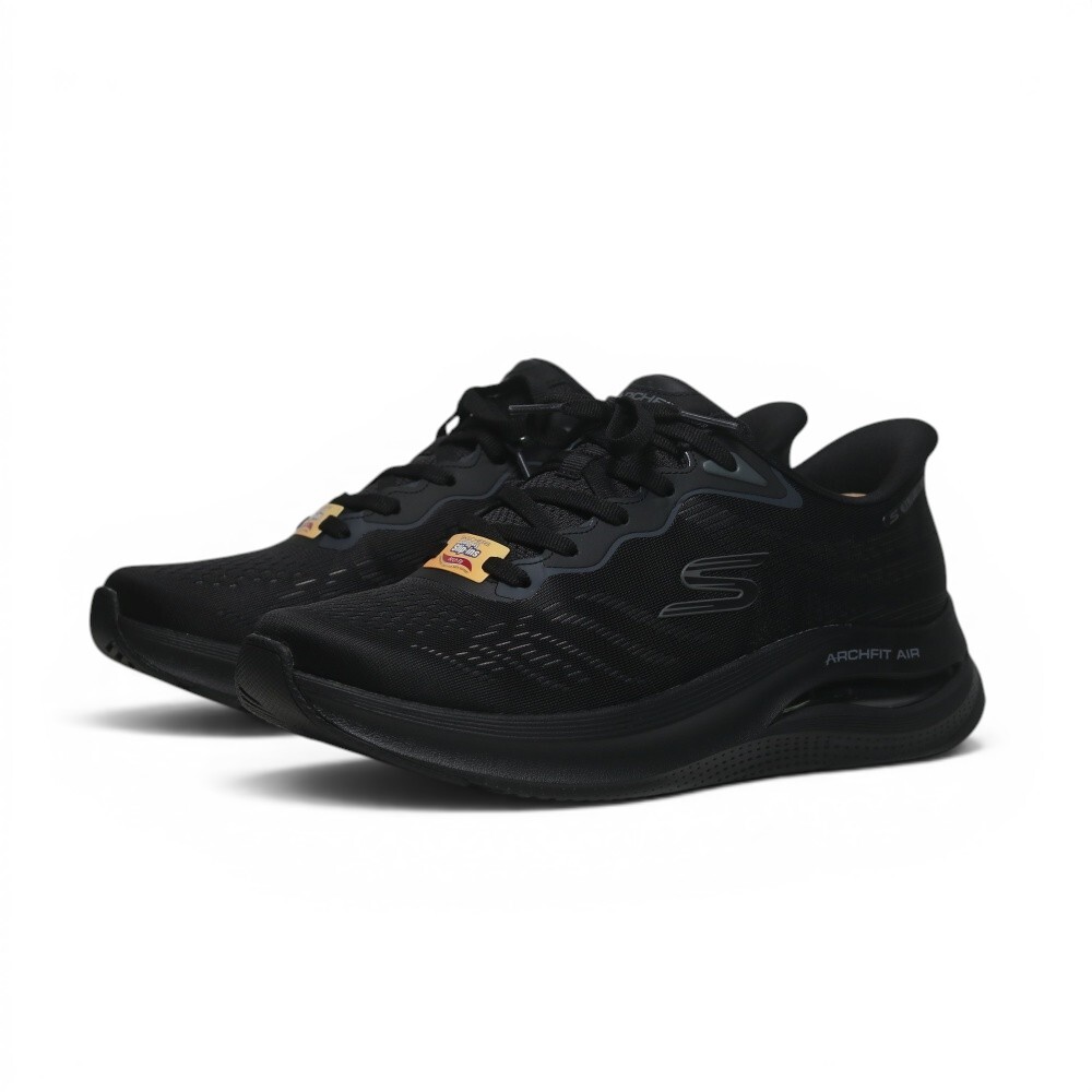 SKECHERS 休閒鞋 ARCH FIT 全黑 氣墊 瞬穿 足弓 運動鞋 男 233321BBK