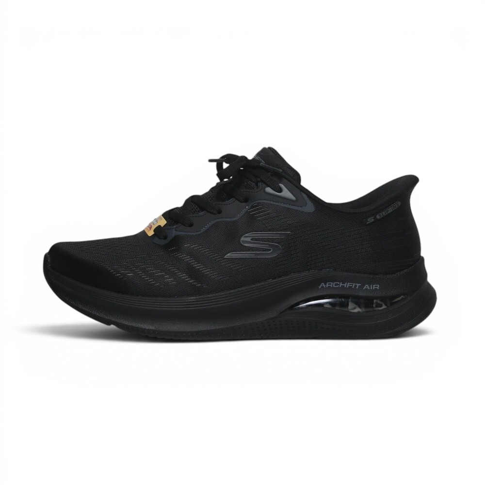 SKECHERS 休閒鞋 ARCH FIT 全黑 氣墊 瞬穿 足弓 運動鞋 男 233321BBK