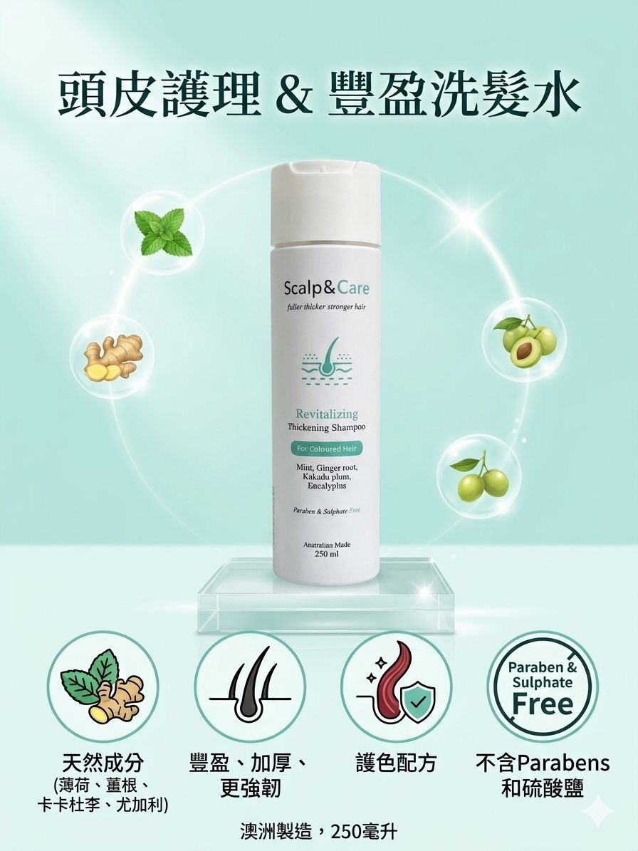 Scalp & Care Coloured Thickening shampoo 250ml