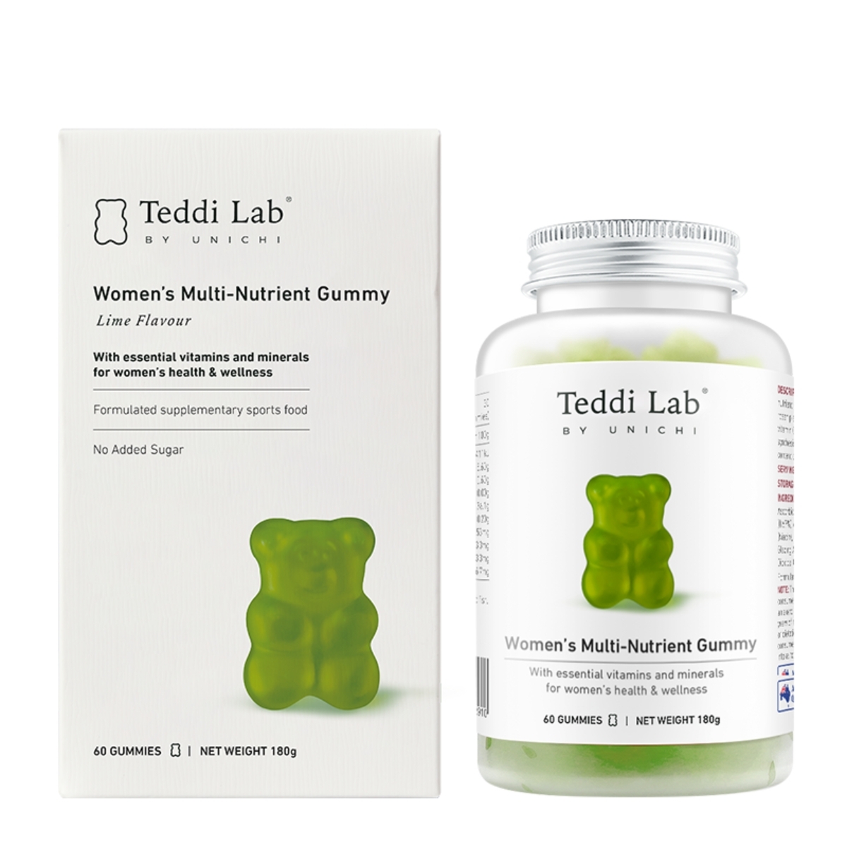 Unichi - 澳洲 Unichi Teddi Lab 女士綜合營養素小熊軟糖 60粒