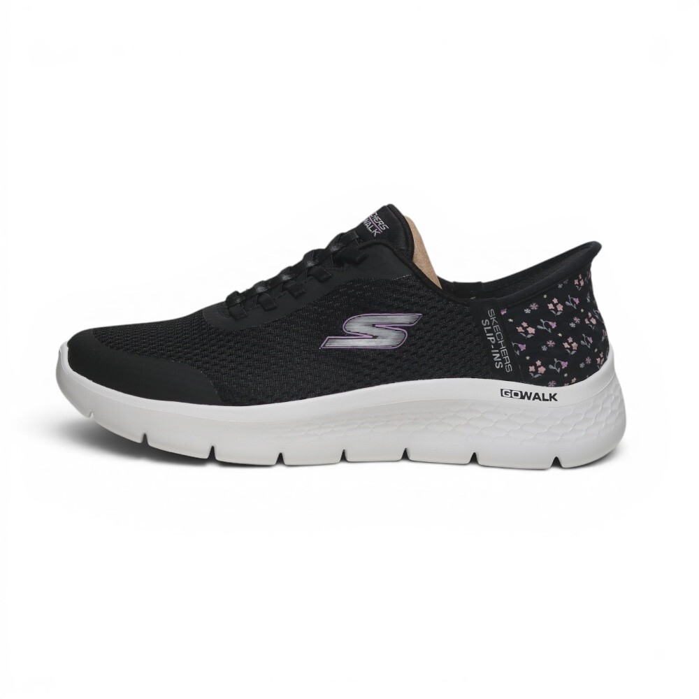 SKECHERS 休閒鞋 GO WALK 黑碎花 瞬穿 寬楦 健走鞋 女 125525WBLK