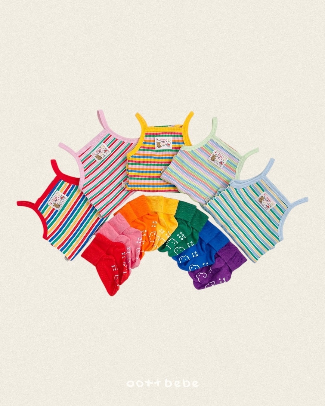 Oott Bebe Rainbow Sleeveless Suit