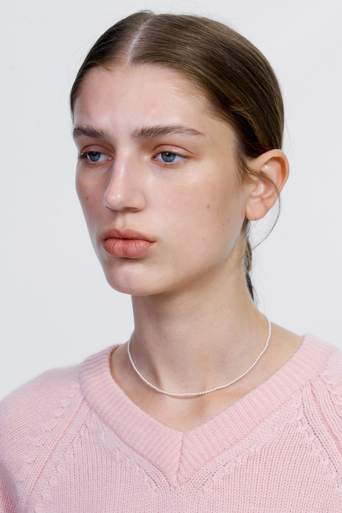 MONDAY EDITION EVERYDAY PEARL NECKLACE 2MM MWNL22801WH