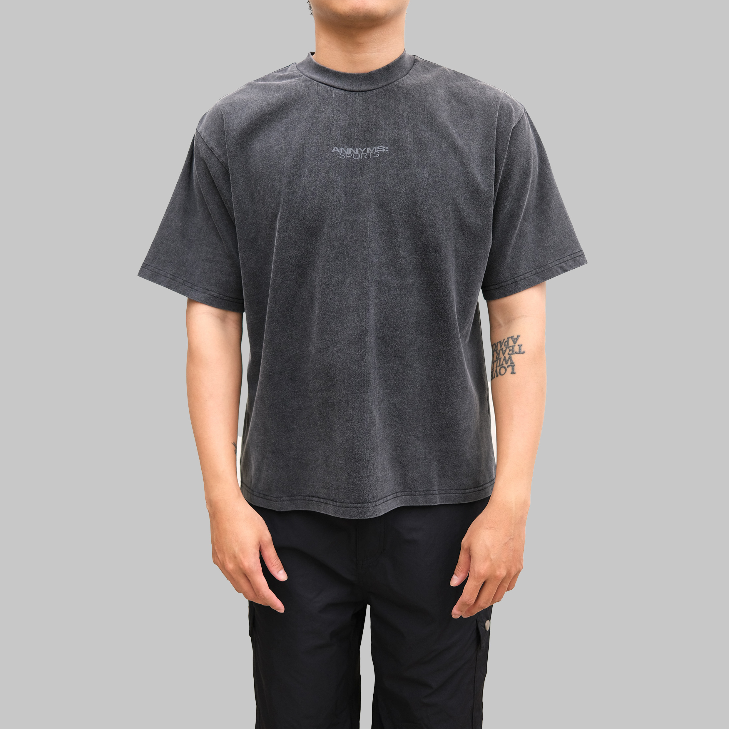 Anonymous Talking Logo Tee Logo水洗短Tee