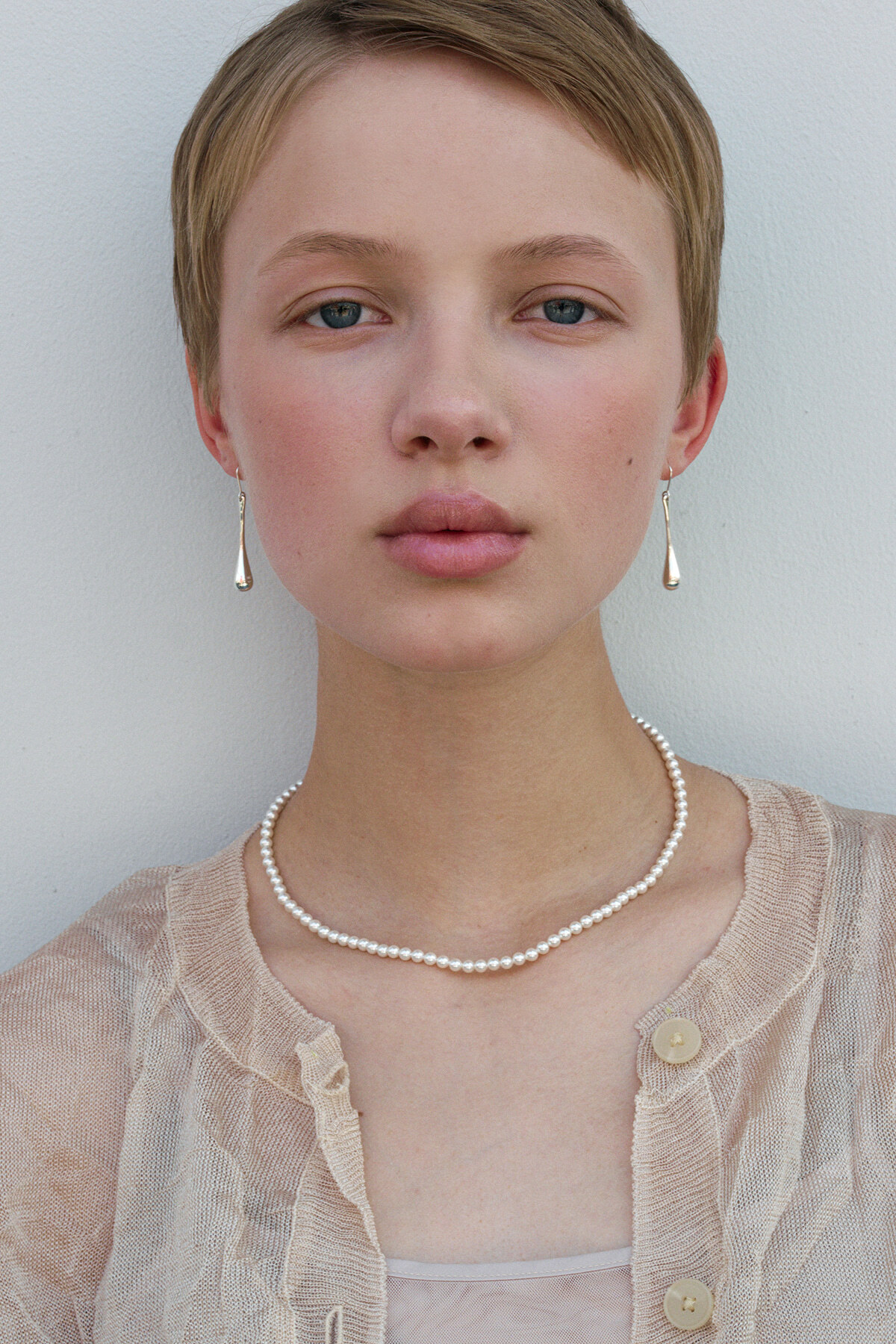MONDAY EDITION EVERYDAY PEARL NECKLACE 4MM MWNL22802WH