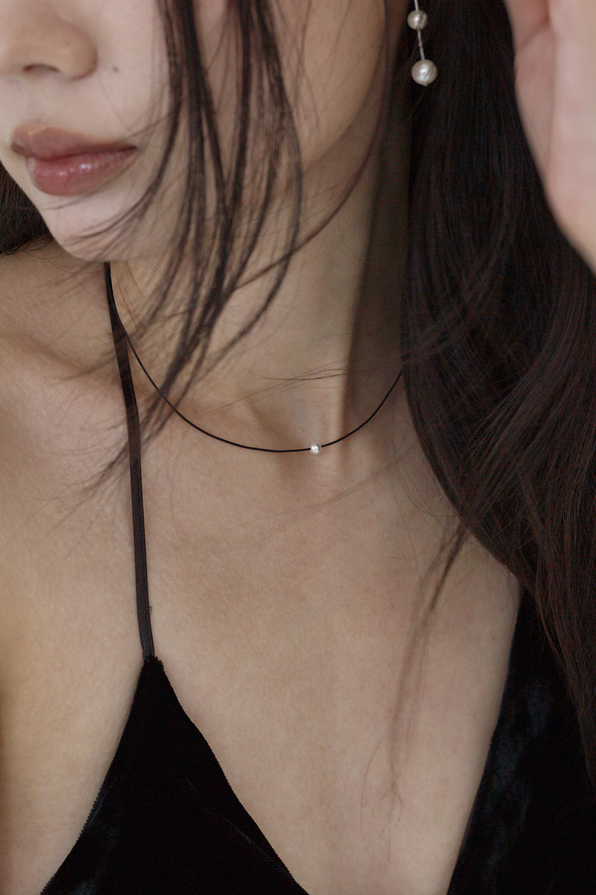 MONDAY EDITION [MJXME] PEARL STRING NECKLACE MWNL250201BK