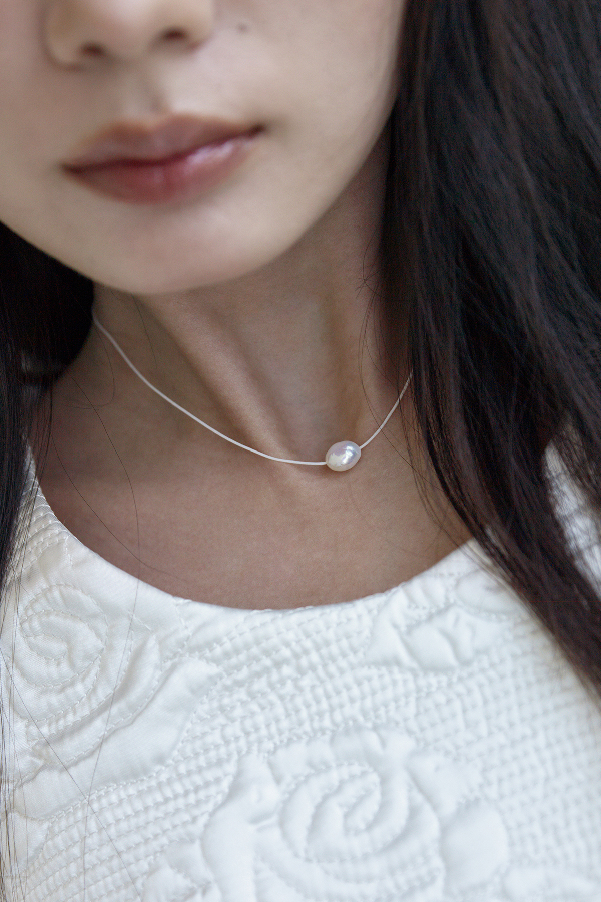 MONDAY EDITION [MJXME] BAROQUE PEARL STRING NECKLACE MWNL250202WH
