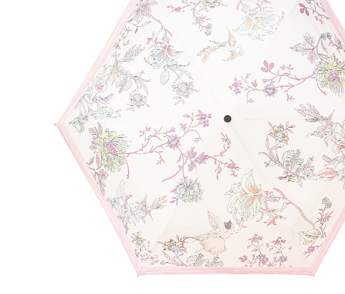 Hepburn Cat France H1123 法式花鳥三折碳纖維鉛筆傘