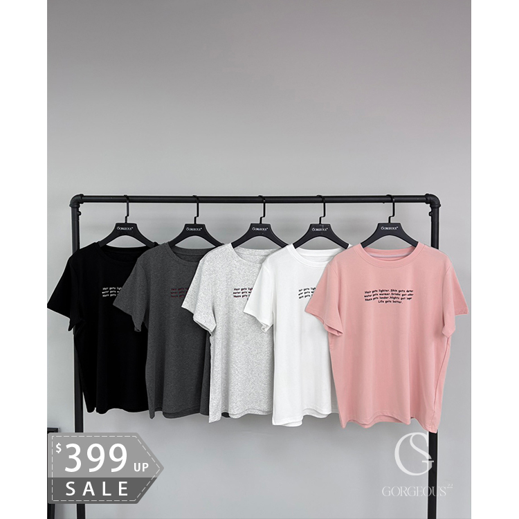 M19 「電影感萊卡彈棉TEE」