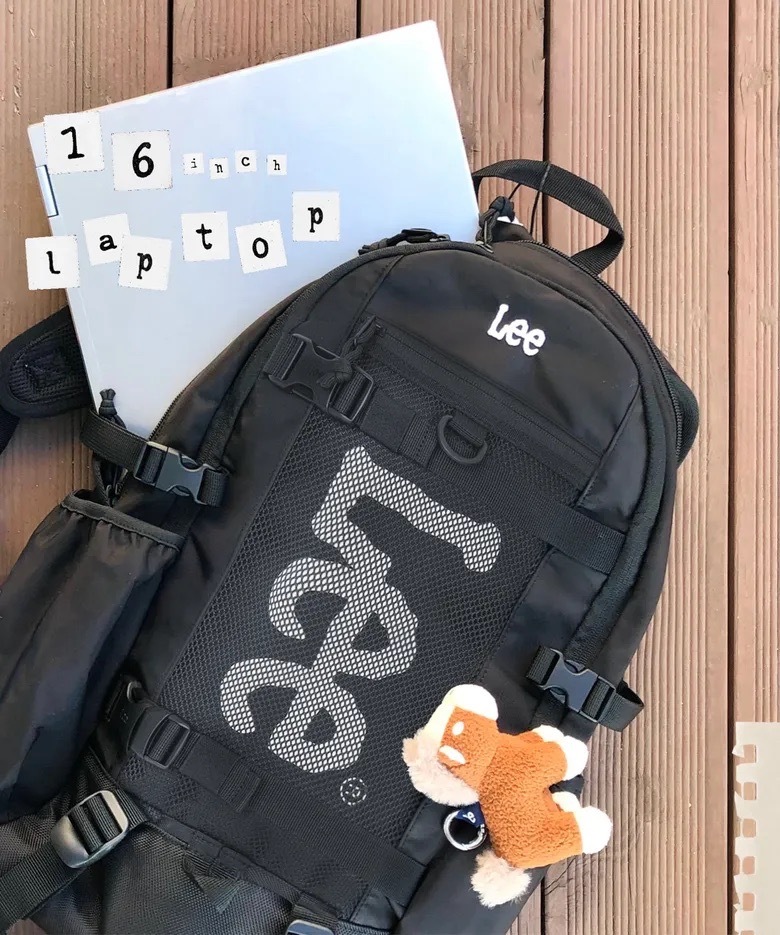 韓國限定🇰🇷 LEE AIR-LEE BACKPACK 22L 多夾層 防潑水 CORDURA 後背包 上學包 包包 電腦包 黑色 NCT 渽民同款 JAEMIN同款 / 現貨