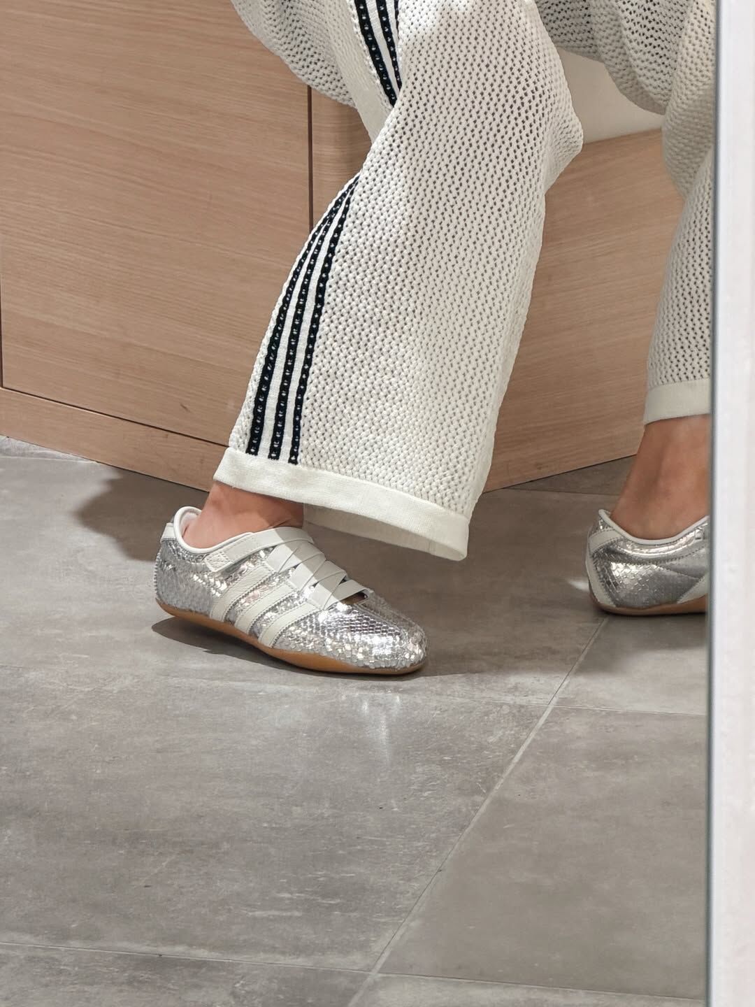 Adidas Originals Tokyo MJ 日本新款 銀色 蛇紋 薄底 瑪莉珍鞋 KI4312
