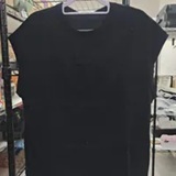 [S] DKNY BLACK RHINESTONE EMBELLISHED TANK TOP, DJ6T1772-BLK (SD2036)