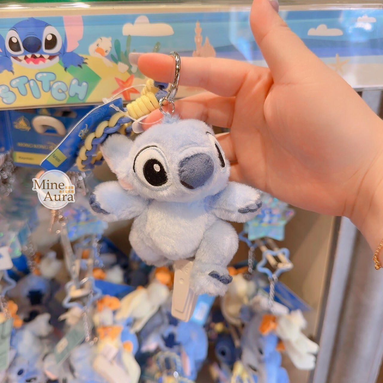 夏日鬆一鬆系列 史迪奇 Stitch 衝浪姿勢 造型 絨毛 鑰匙圈 吊飾 星際寶貝 Lilo & Stitch -香港迪士尼樂園