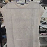 [S] DKNY EGGNOG/SILVER RHINESTONE EMBELLISHED TANK TOP, DJ6T1772-OJM (SD2037)