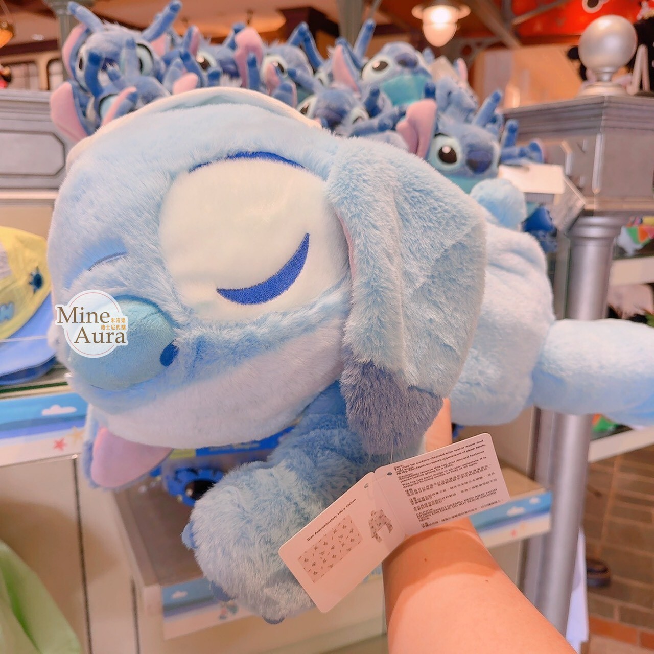 史迪奇 Stitch 趴趴 趴姿 睡顏 二合一設計 毛毯 + 娃娃 玩偶 星際寶貝 Lilo & Stitch -香港迪士尼樂園