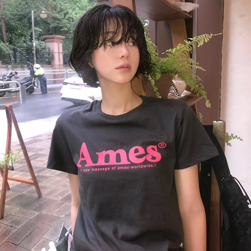 【6月17日截單！限時優惠預訂】男女可穿！韓國AMES BASIC LOGO TEE（9色）