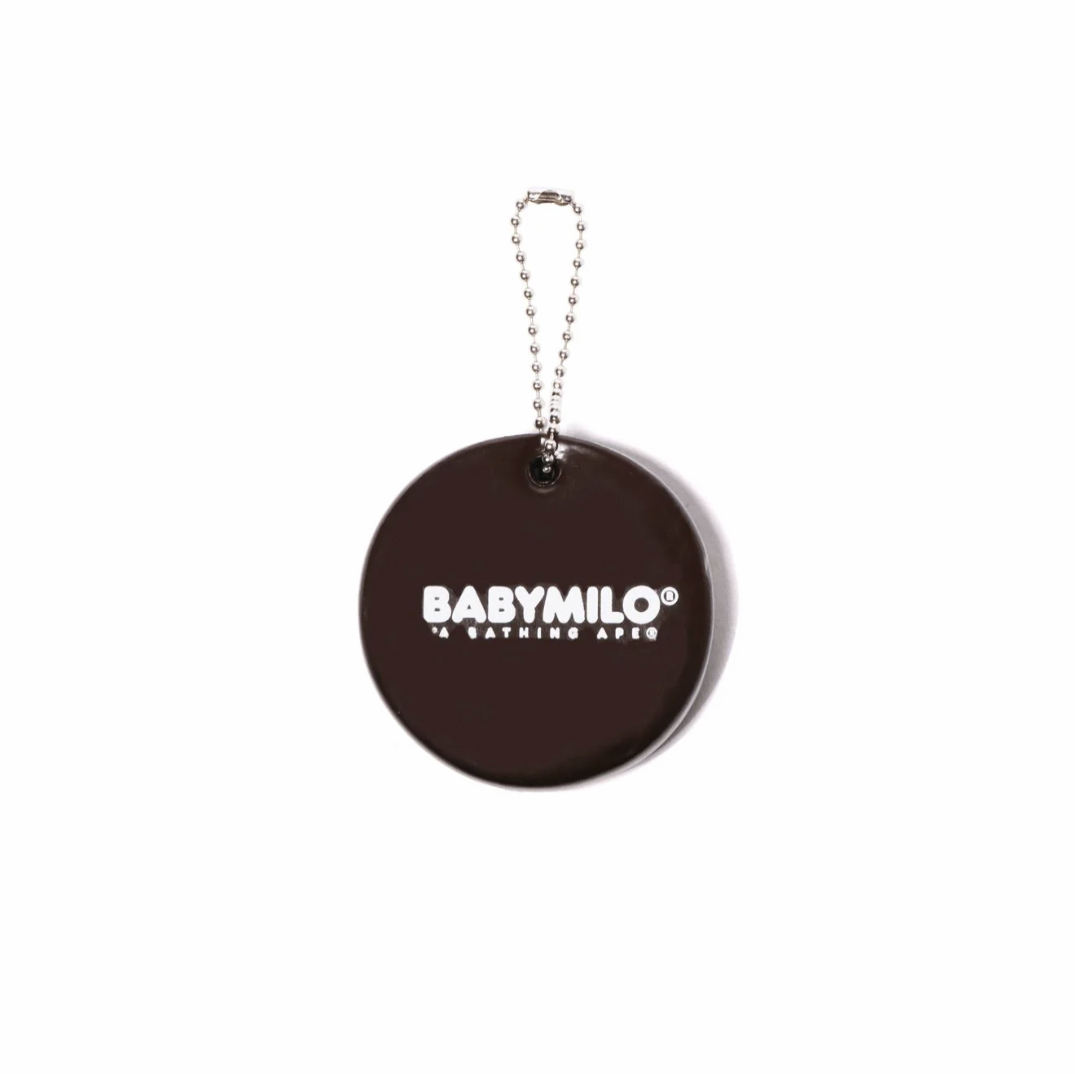 -(C014)-A BATHING APE BAPE APE BABY MILO KEYCHAIN 猿人頭 橡膠 鑰匙圈 咖啡色-2L20182007