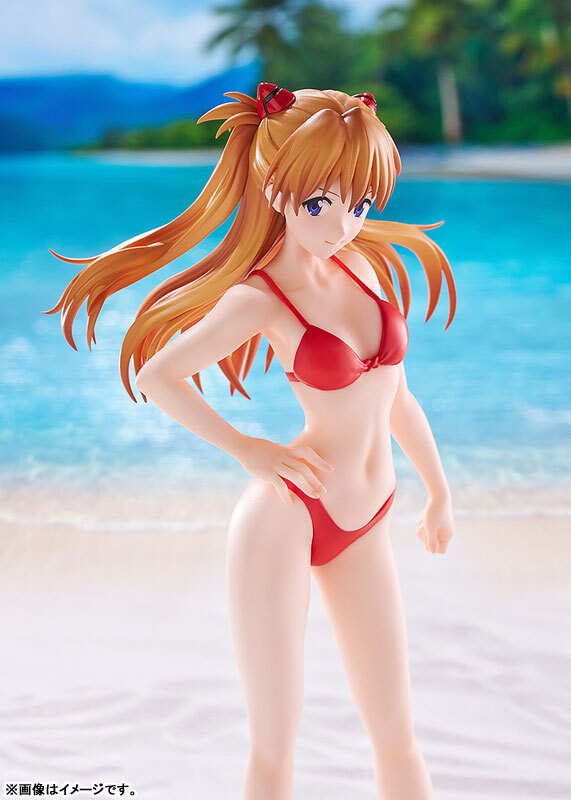 Jan WAVE POP UP PARADE BEACH QUEENS Rebuild of Evangelion Asuka Shikinami Langley (Bikini Style) L Size Complete Figure PRE-ORDER