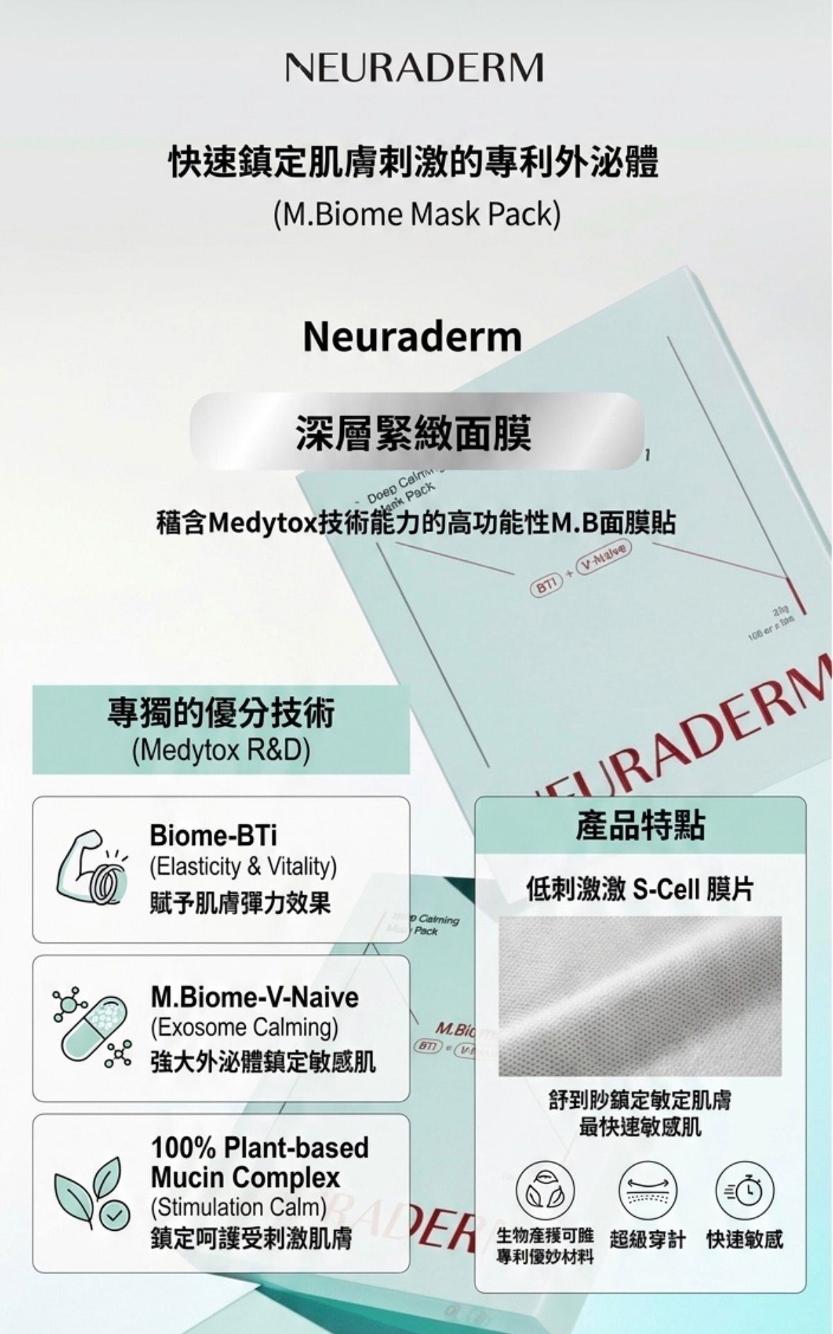 UH03  NEURADERM Hydro Brightening Mask 水潤亮白色面膜5片裝 EXP27.07