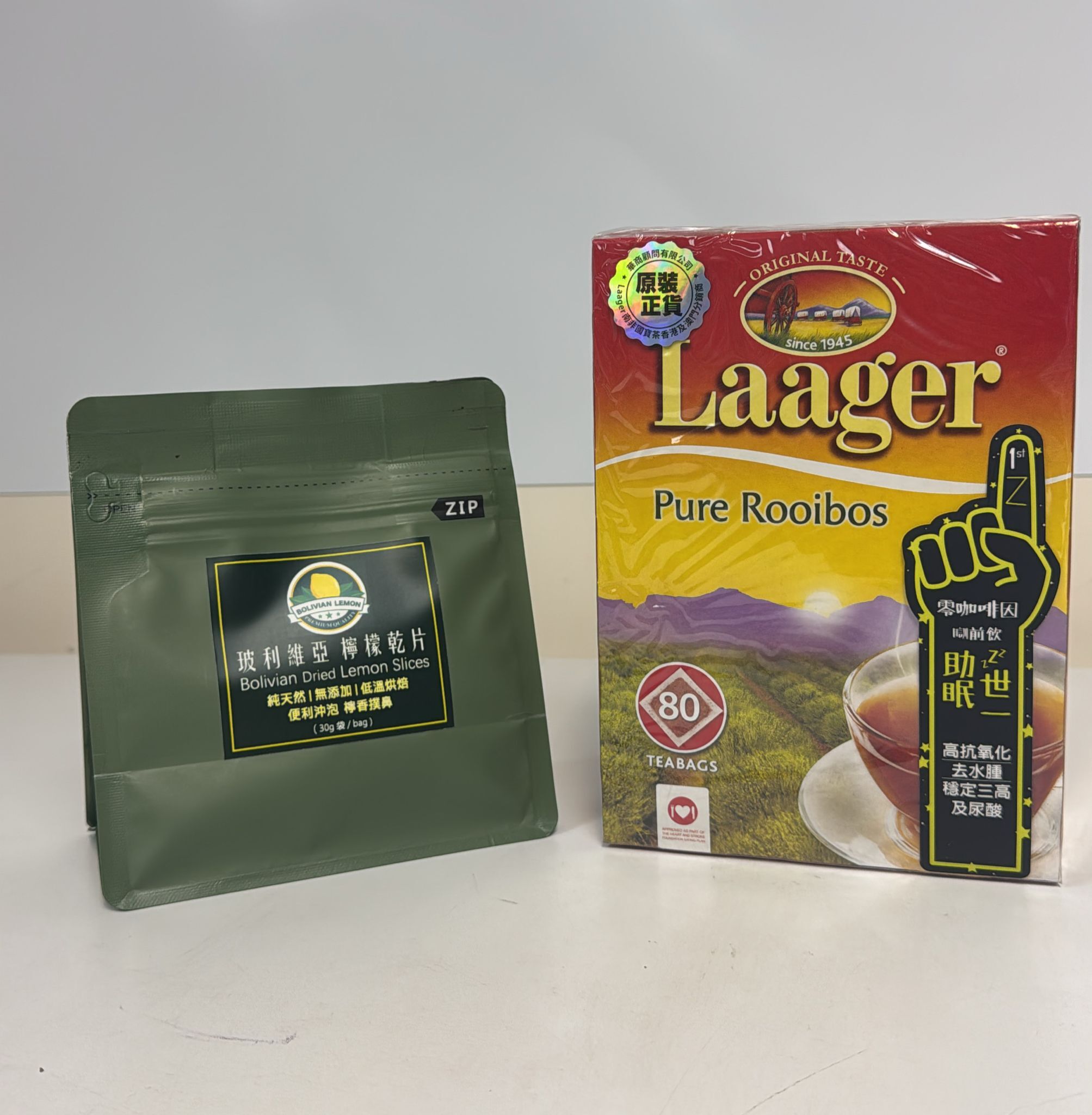 玻利維亞檸檬片 30g +南非國寶茶 80包