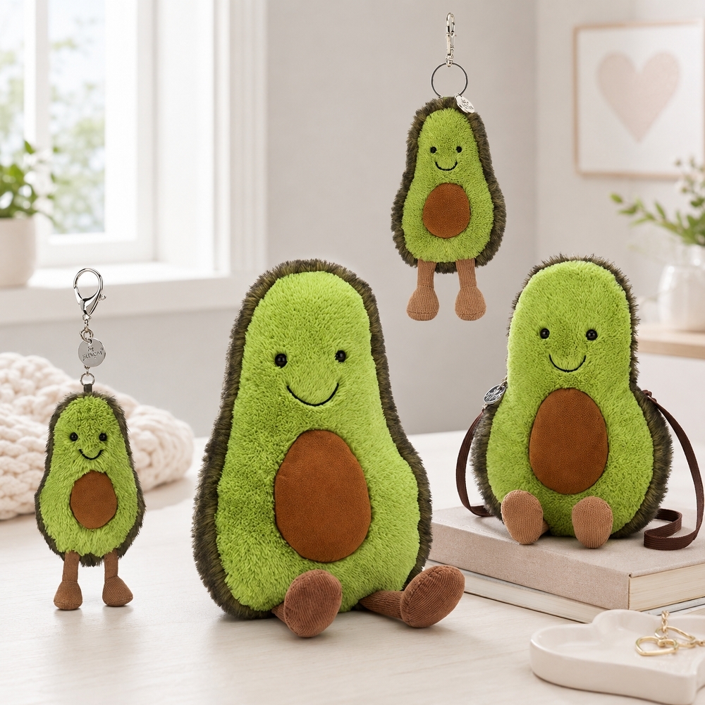 JELLYCAT Amuseable Avocado 酪梨寶寶 毛絨公仔 綠色 玩偶 包包 鑰匙圈 吊飾 掛件 13/16/20/29/30cm
