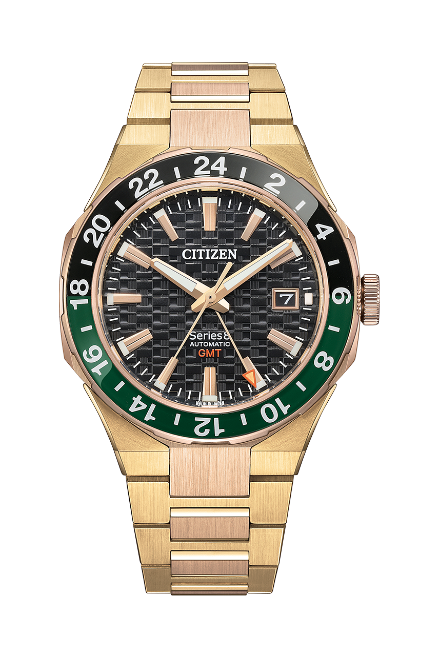 日本製造 Citizen 星辰 Series8 880 GMT Gold-Colored Black Analog automatic men's dress Watch NB6033-51E , Series 8 880系列 金色光輝抗磁機械男錶