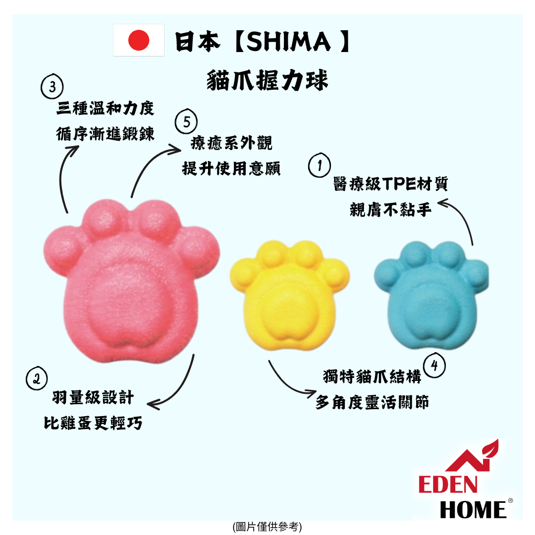 日本【SHIMA 】貓爪握力球