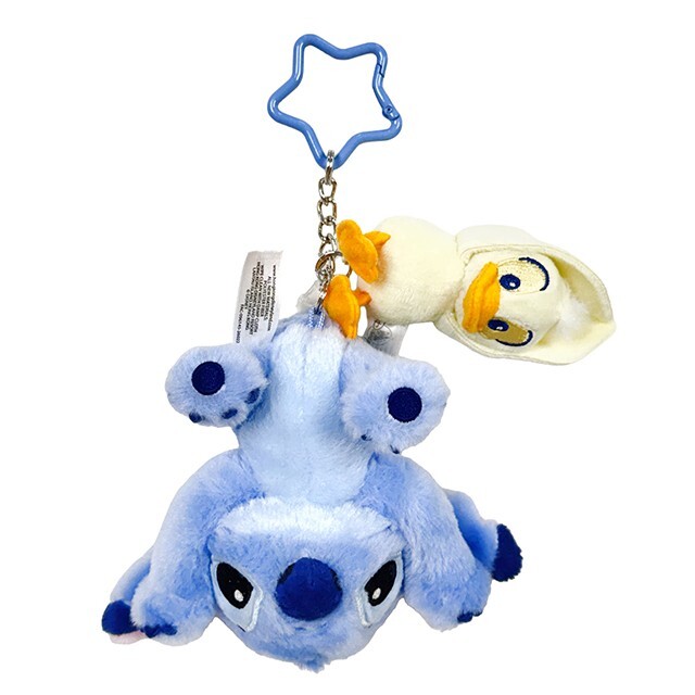 夏日鬆一鬆系列 史迪奇 Stitch 倒吊造型 絨毛 鑰匙圈 吊飾 星際寶貝 Lilo & Stitch -香港迪士尼樂園