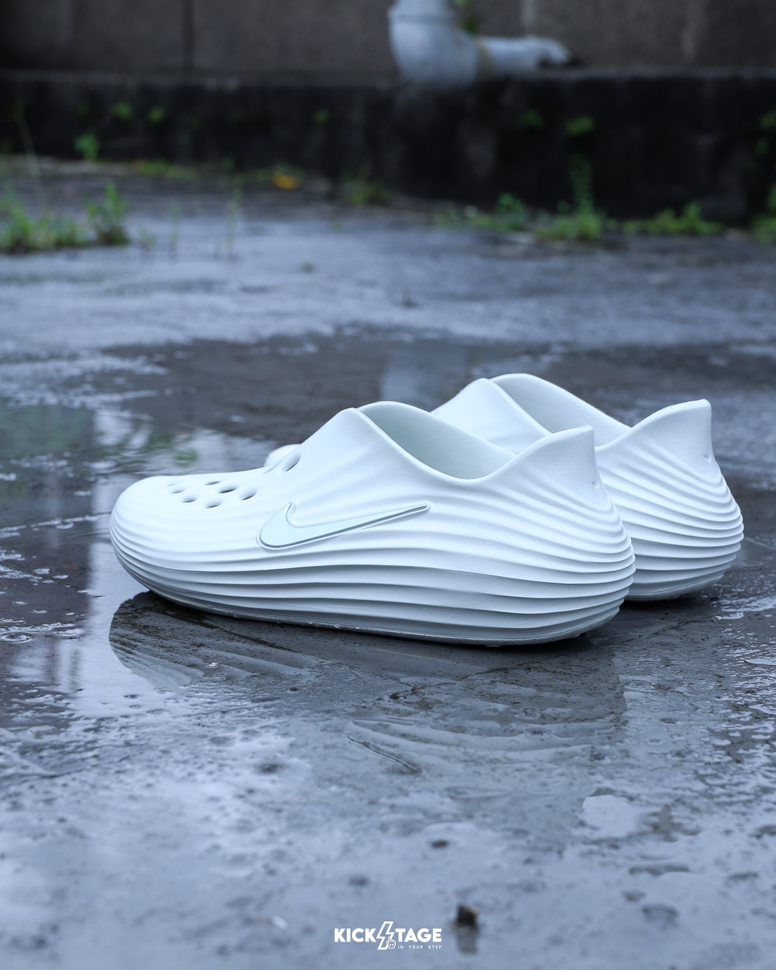 [特價售出無退換] 男女鞋 NIKE REACTX REJUVEN8  Spruce Aura 骨白 奶油白 象牙白 泡棉 休閒 防水 涼鞋 拖鞋 恢復鞋【HV5060-005】WP