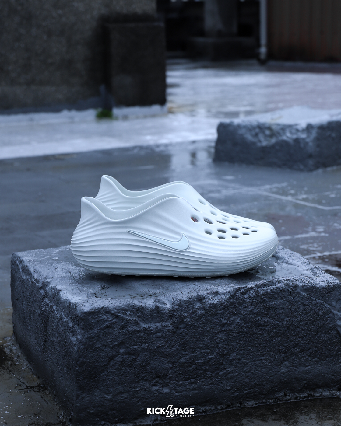 [特價售出無退換] 男女鞋 NIKE REACTX REJUVEN8  Spruce Aura 骨白 奶油白 象牙白 泡棉 休閒 防水 涼鞋 拖鞋 恢復鞋【HV5060-005】WP