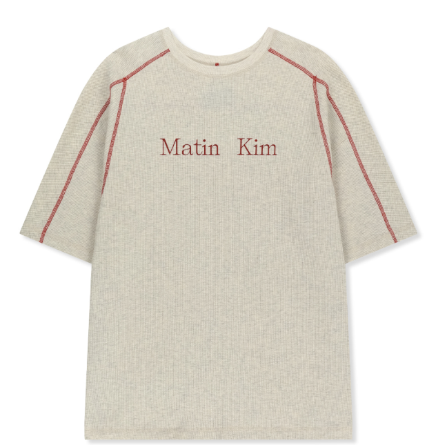 【直播】Matin Kim LX060524 男裝經典字母短袖上衣（MK2634TS506）