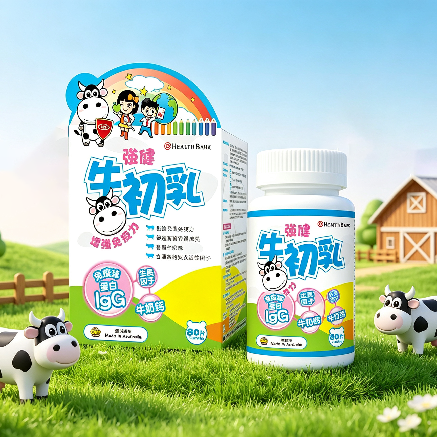 強健牛初乳 (80粒裝)