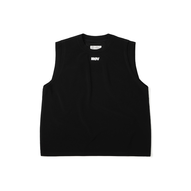 Wall of Sound - 3:20/“JADED” AIRY SLEEVELESS TEE - BLACK
