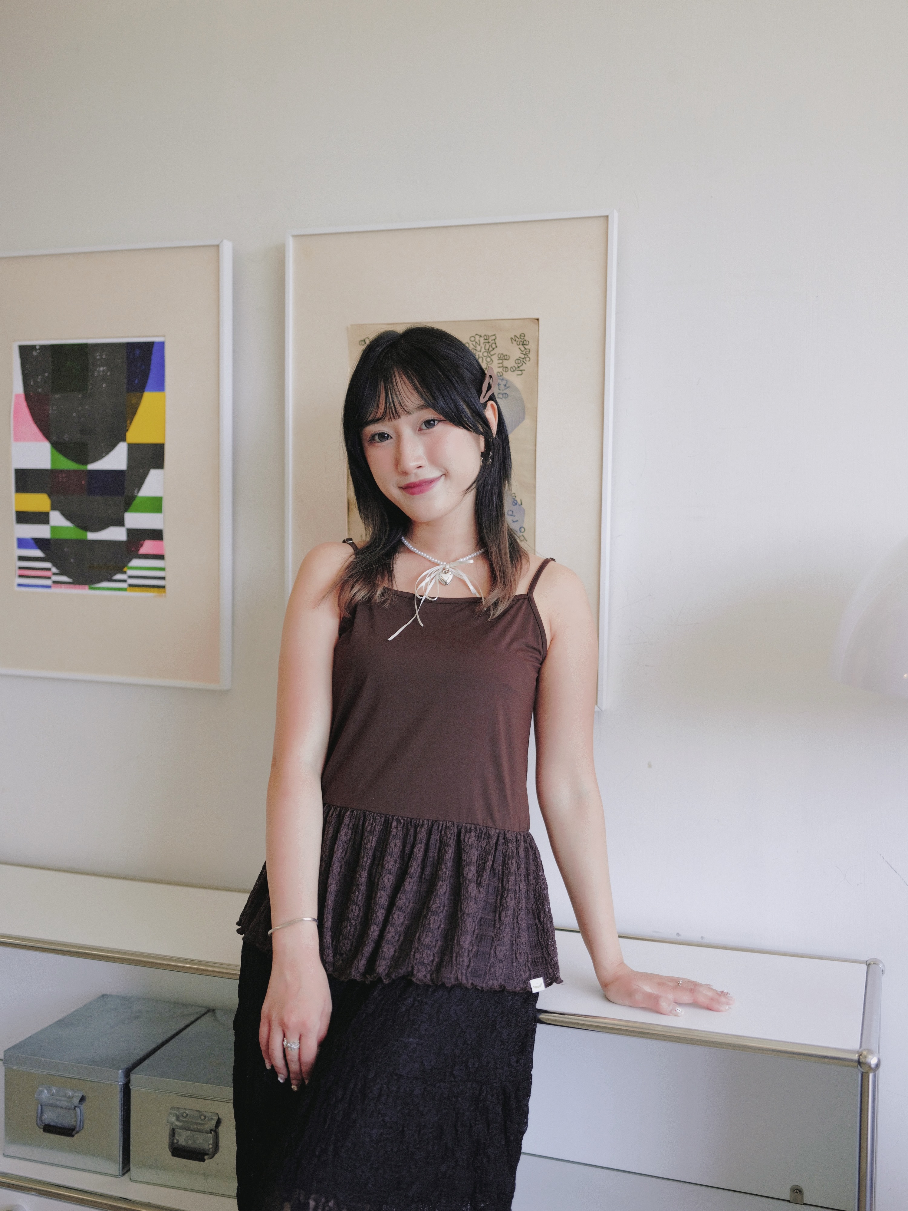 三色 /【疊穿神器👗】親膚蕾絲拼接背心 / Skin-Friendly Lace-Hem Layering Cami