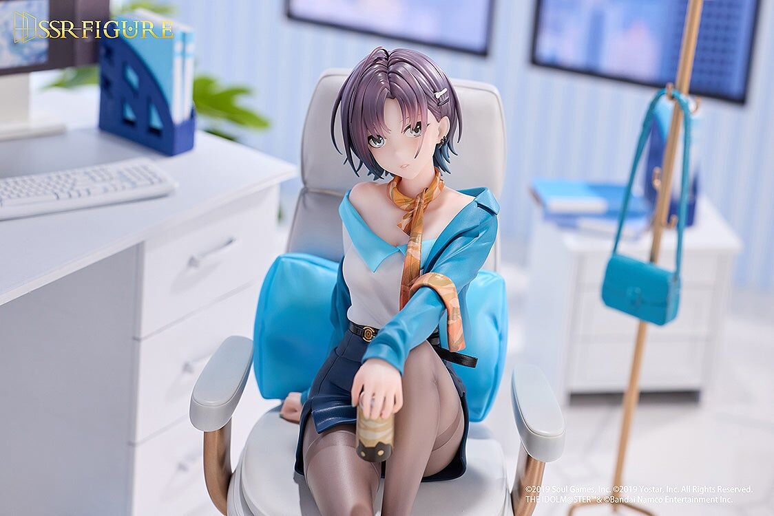 《偶像大師 閃耀色彩》×《雀魂》 SSR FIGURE 偶像大師 閃耀色彩×雀魂 淺倉透 悠然格調 Ver. 1/7 完成品模型