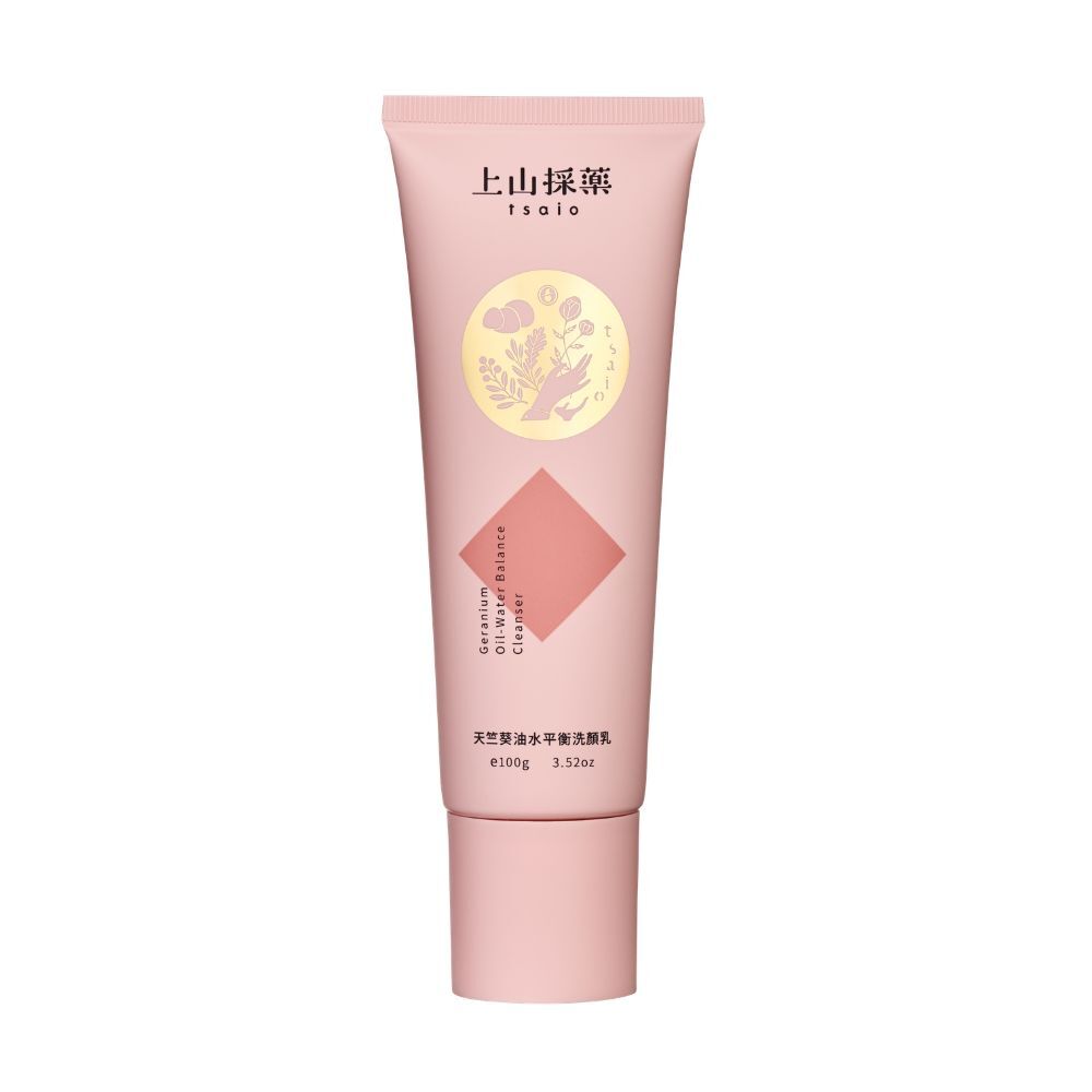 【tsaio上山採藥】天竺葵油水平衡洗顏乳100g