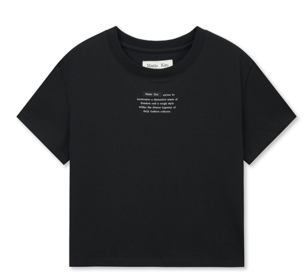 【直播】Matin Kim LX060527 女裝字母短袖上衣（MK2611TS090）