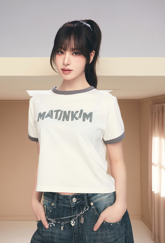 【直播】Matin Kim LX060521 女裝復古短袖上衣（MK2634TS014）