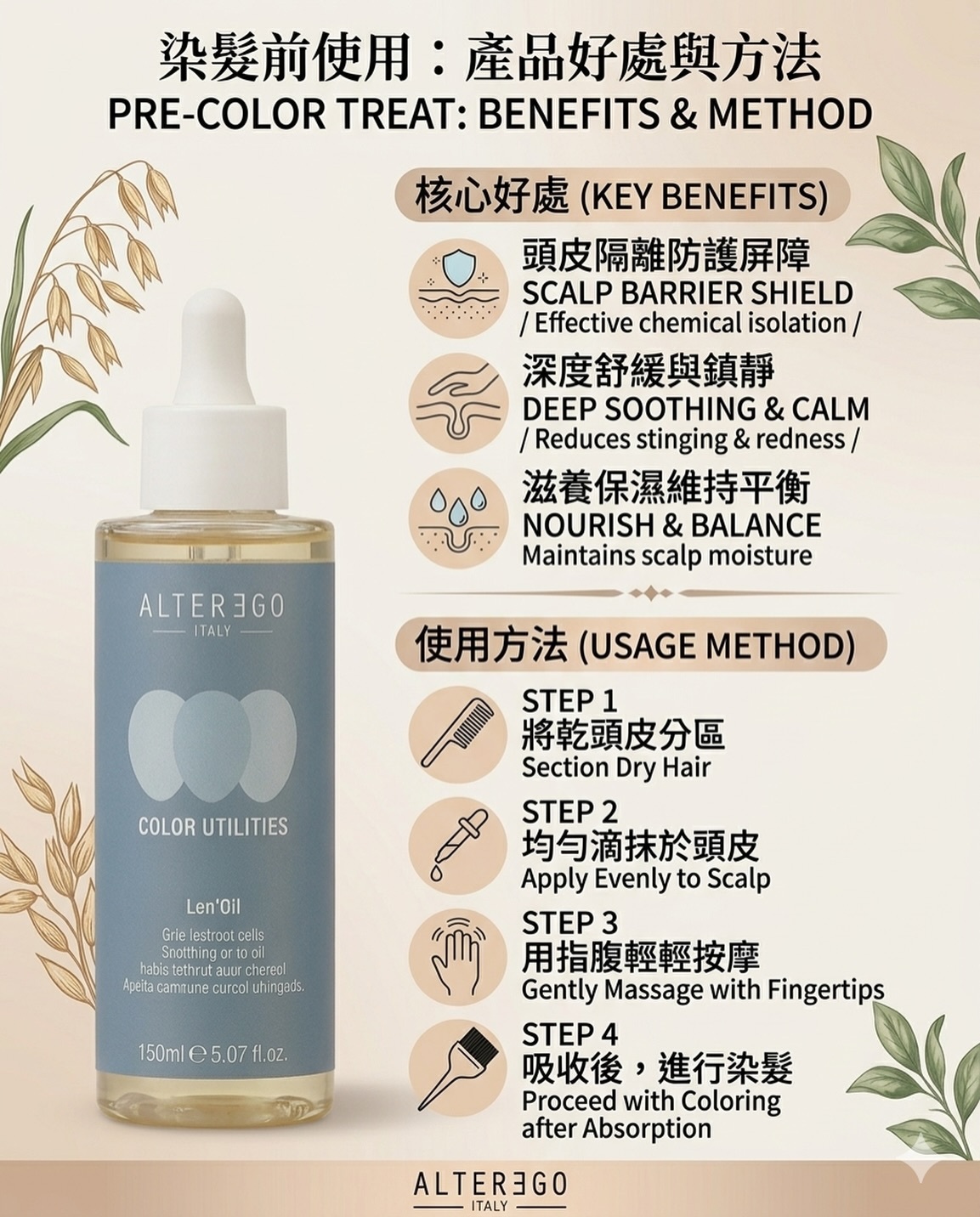 ALTEREGO  UTILITIES LEN'OIL 150ml